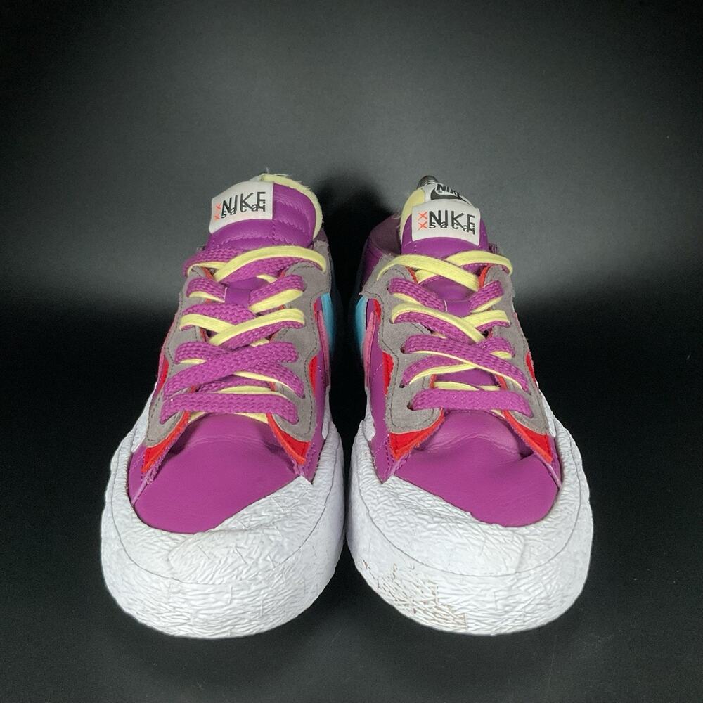 Men’s 6.5 Women’s 8 Nike Blazer Low Sacai Kaws Purple Dusk Casual Sneakers Shoes - Picture 2 of 9